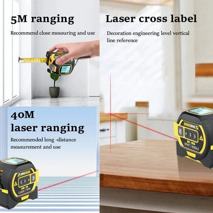 🎁New Year 50% OFF⏳3-In-1 Infrared Laser Tape Measuring