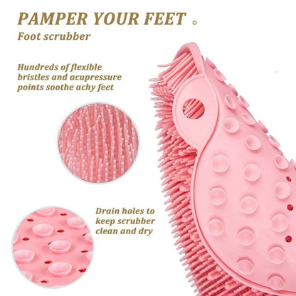 💥Hot Sale💥Shower Foot & Back Scrubber, Massage Pad