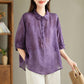 Cotton Linen Loose Shirt Top