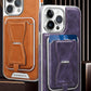 Premium leather iPhone protective case