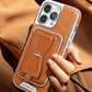 Magnetic Leather Case with Card Pocket for for iPhone 15/14/13/12Pro Max