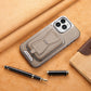 Magnetic Leather Case with Card Pocket for for iPhone 15/14/13/12Pro Max