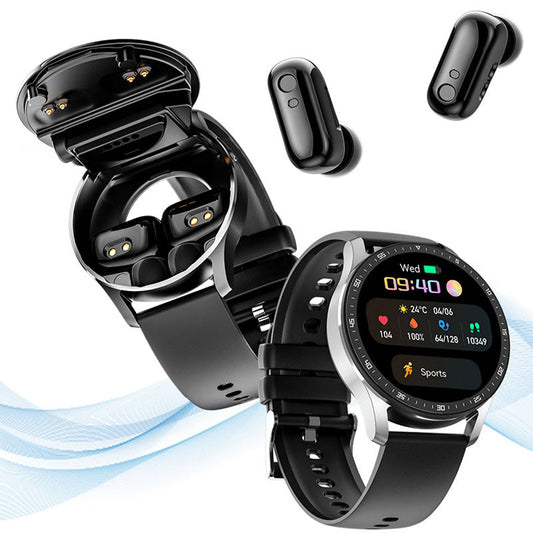 ✨2024 New Technology -2 IN 1 SMARTWATCH WITH EARPHONES