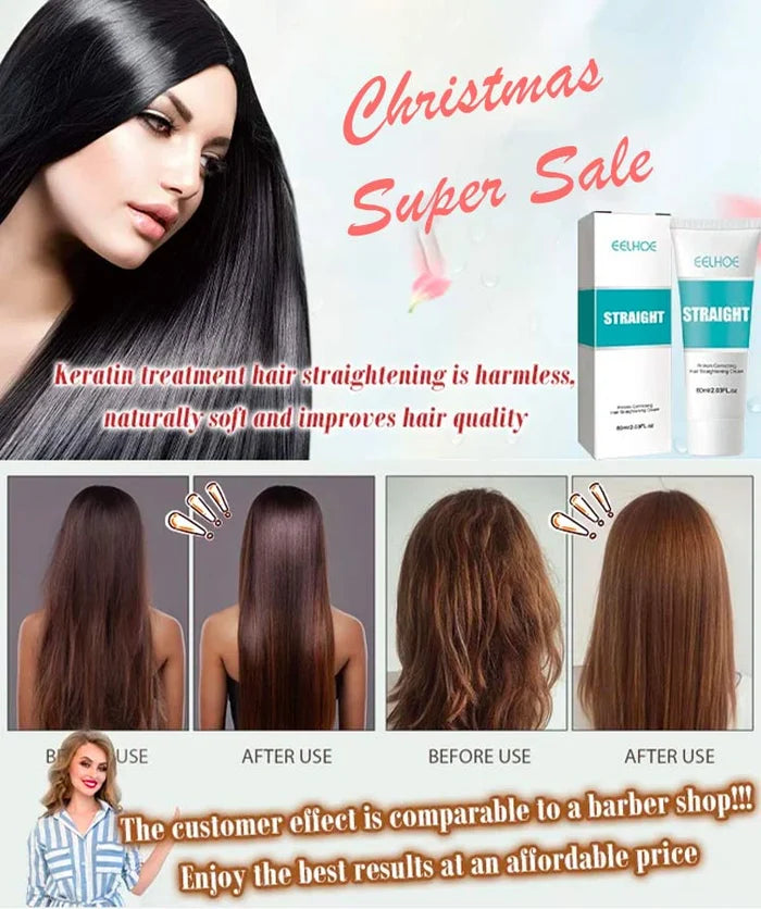 🔥50% OFF🔥Keratin Treatment Hair Straightening Cream