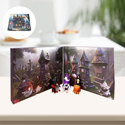 🎃Early Halloween Sale👻2024 Halloween Gnome Puzzle Countdown Calendar