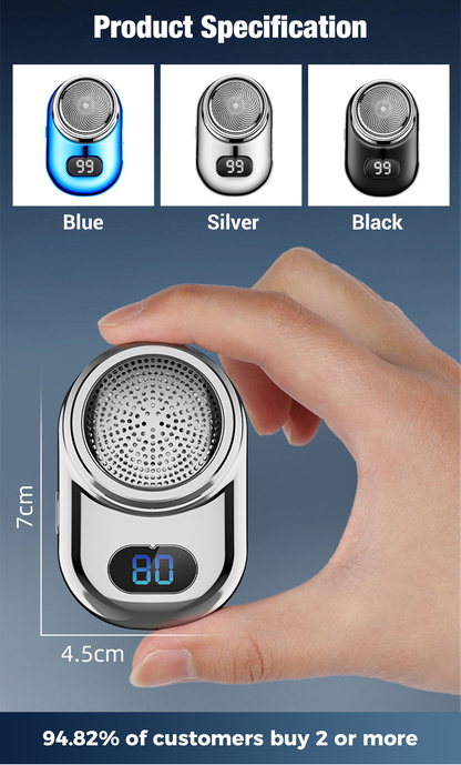 🎁✨Hot sale🔥Fast Charging Digital Display Mini Shaver