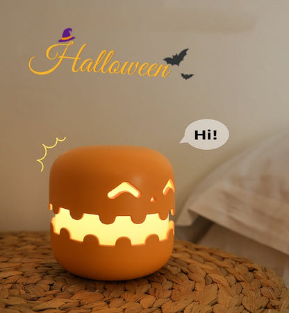 🔥🎃Halloween Creative Pumpkin Dimming Timer Night Light