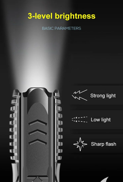 Multifunctional Rechargeable Flashlight