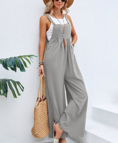 Women's Super Cute Spaghetti Strap Sleeveless Holiday Romper Jumpsuit