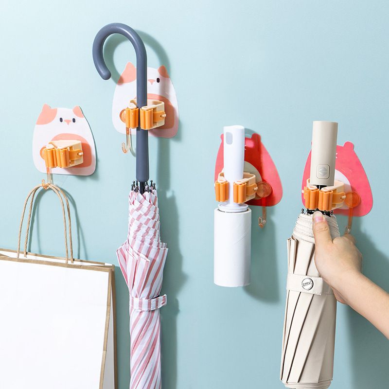 Multipurpose Nail-free Mop Hanger