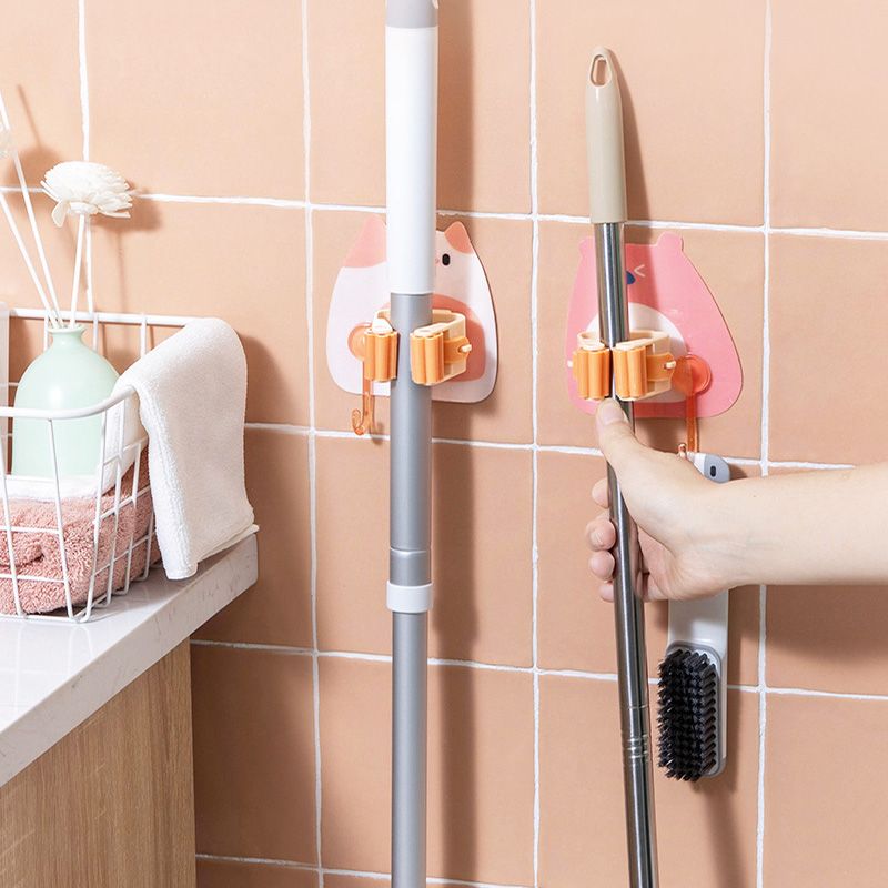 Multipurpose Nail-free Mop Hanger