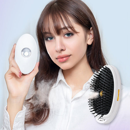 Electric ionic Steam Anti - Static Massage Comb