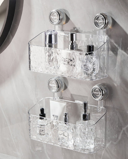 🔥Special offer for two days only! 🔥Light Luxury Style Glacier Pattern Suction Cup Shelf