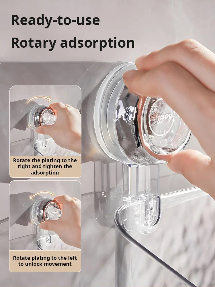 🔥Special offer for two days only! 🔥Light Luxury Style Glacier Pattern Suction Cup Shelf