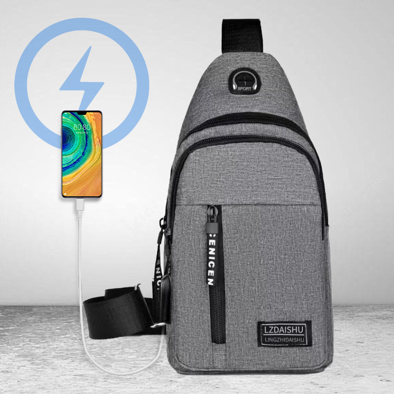 Sling Bag with USB Port