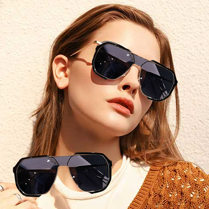 Classic Retro Stylish Large Frame Sunglasses