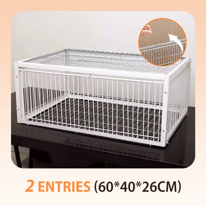 🔥Auto Trap Humane Bird Cage-Entry Only, No Exit, With Base