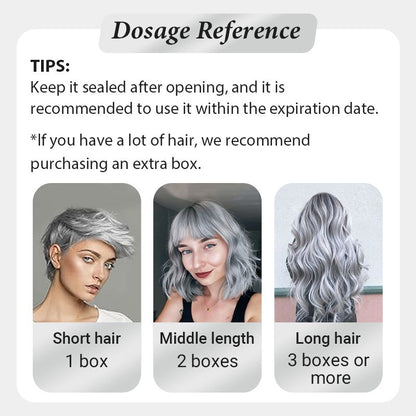 Long-Lasting Non-damaging Silver Gray Hair Cream