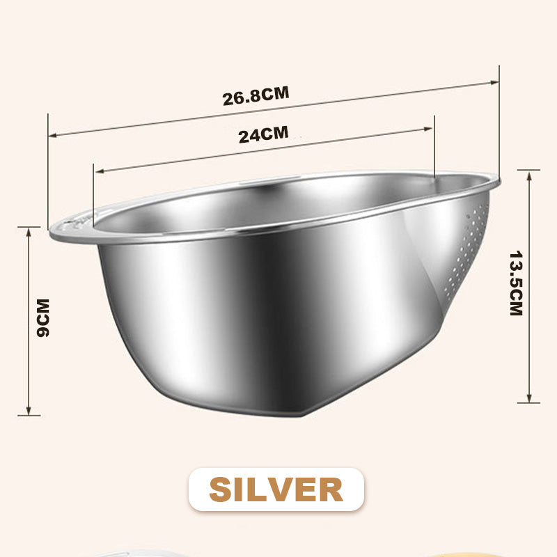 Stainless Steel Rice Strainer Bowl