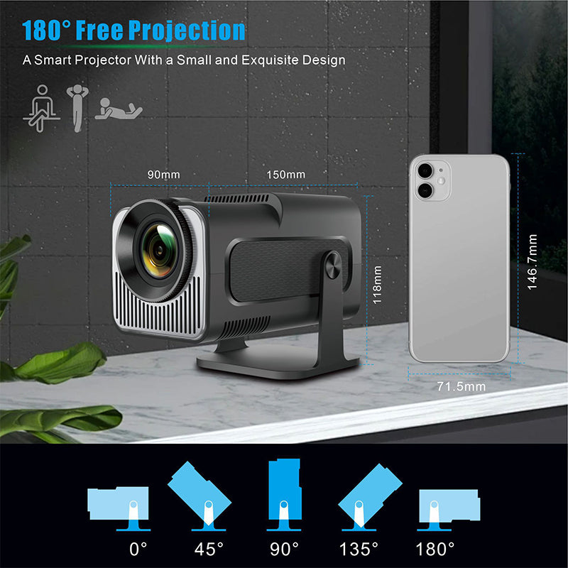 💥Anniversary-Promotion Limit Time 50% OFF🥰Portable HD Adjustable Low Noise Projector