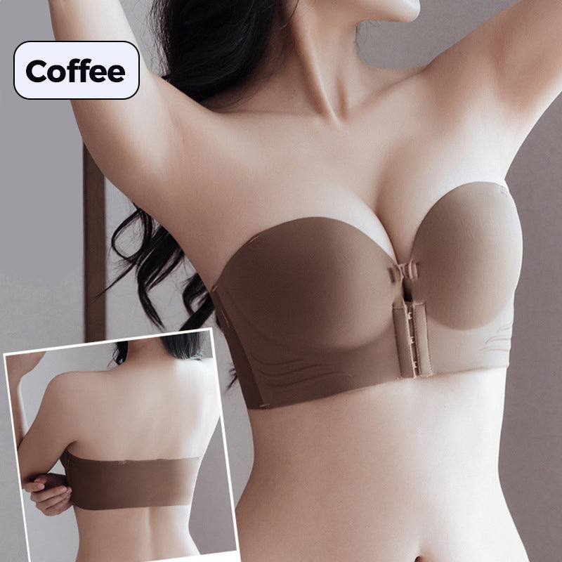 🔥Women's Non-Slip Front Closure Strapless Bra