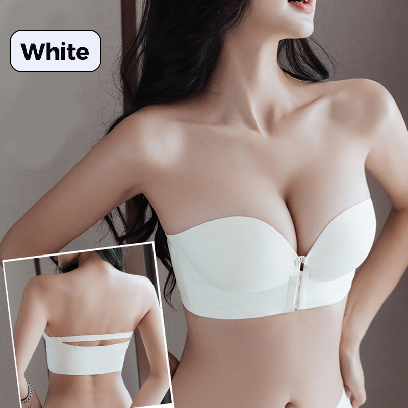 🔥Women's Non-Slip Front Closure Strapless Bra