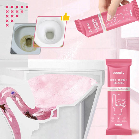 ✨Pink Quick Foaming Toilet Bowl Cleaner - Powder Packs