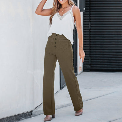 🌸Late summer sales 🌸💕High - Waisted Elastic Casual Pants