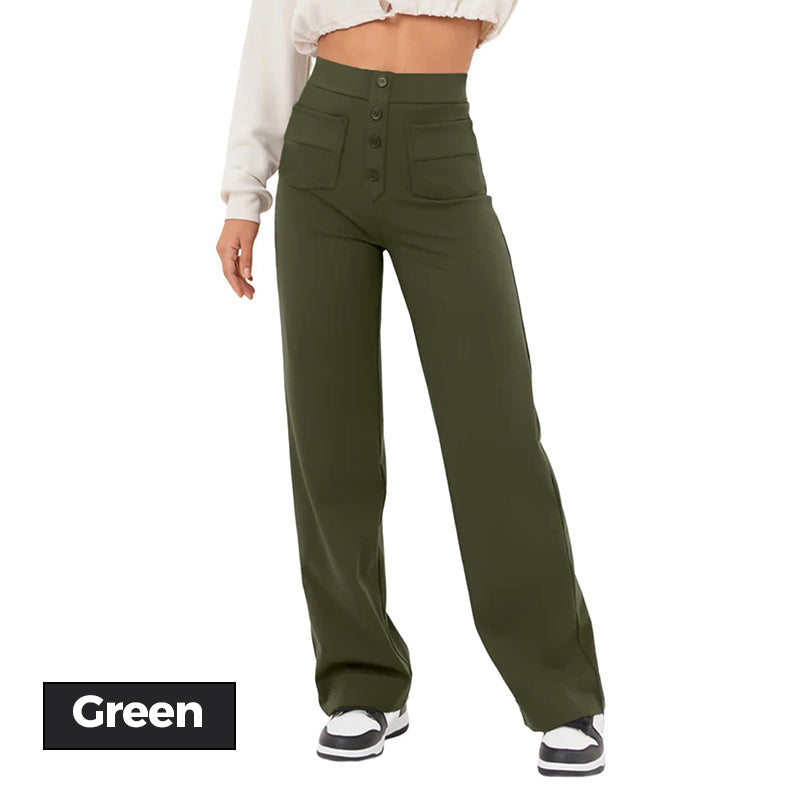 🌸Late summer sales 🌸💕High - Waisted Elastic Casual Pants