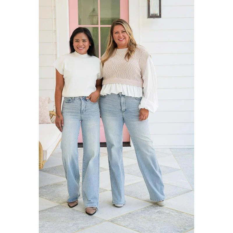 🏆️Last Day 49% OFF -👖Women's Vintage High Waist Straight Leg Jeans