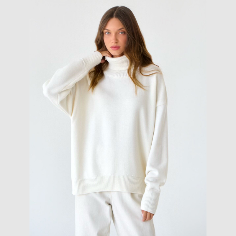 🍂New autumn products--50% off🍂Women's Casual Solid Color Turtleneck Sweater