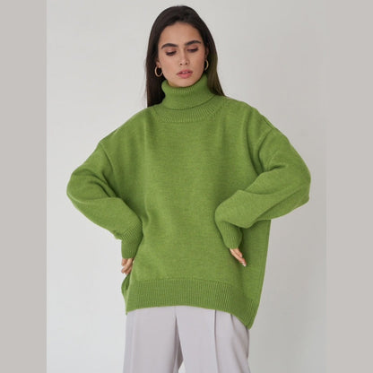 🍂New autumn products--50% off🍂Women's Casual Solid Color Turtleneck Sweater