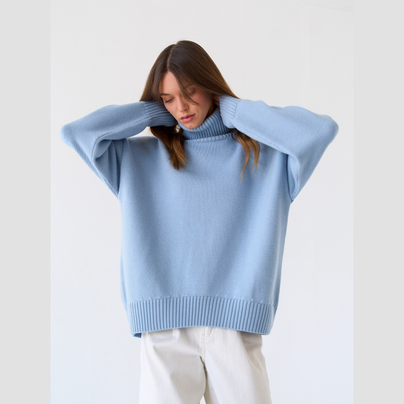 🍂New autumn products--50% off🍂Women's Casual Solid Color Turtleneck Sweater