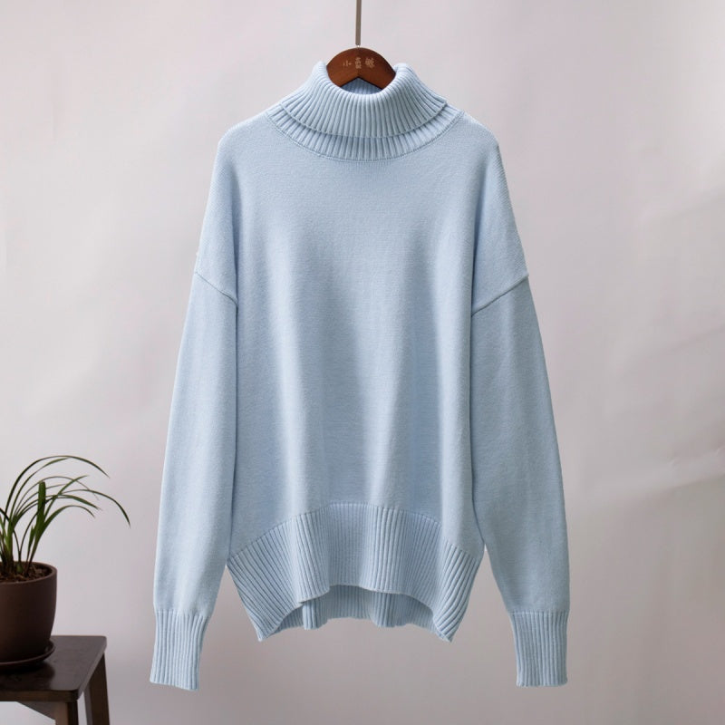 🍂New autumn products--50% off🍂Women's Casual Solid Color Turtleneck Sweater