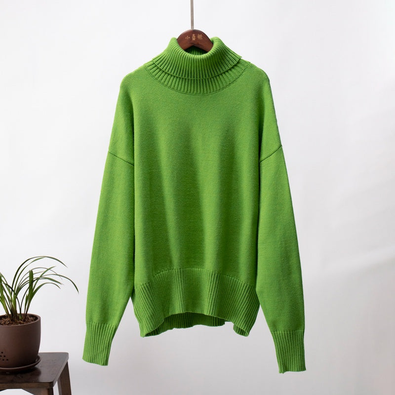 🍂New autumn products--50% off🍂Women's Casual Solid Color Turtleneck Sweater