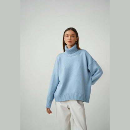 🍂New autumn products--50% off🍂Women's Casual Solid Color Turtleneck Sweater