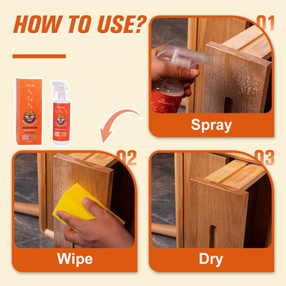 500ml Wood Clean & Polish Spray