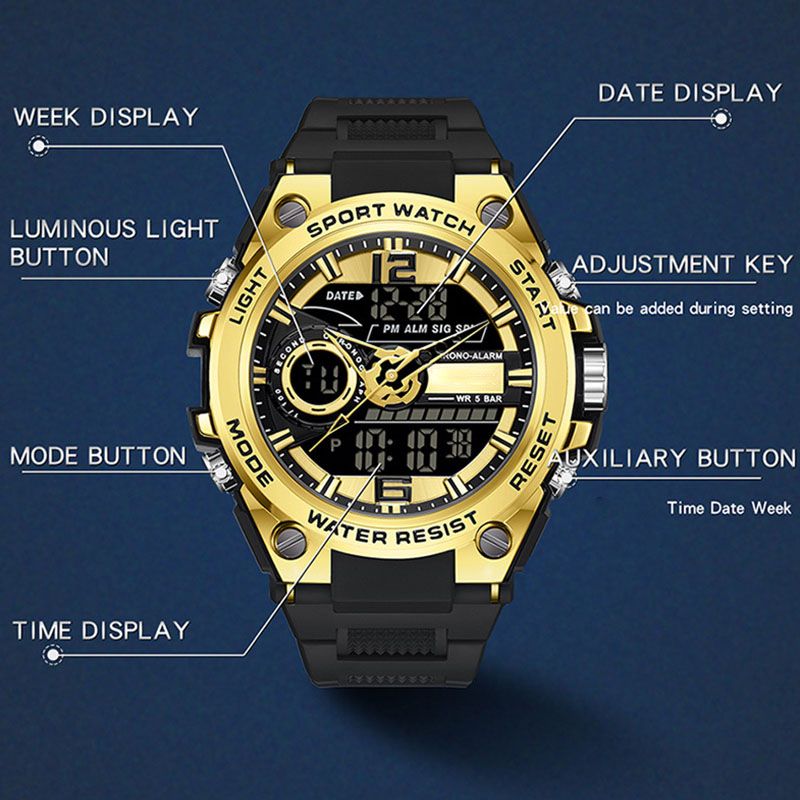 Men’s Luminous Waterproof Sports Watch