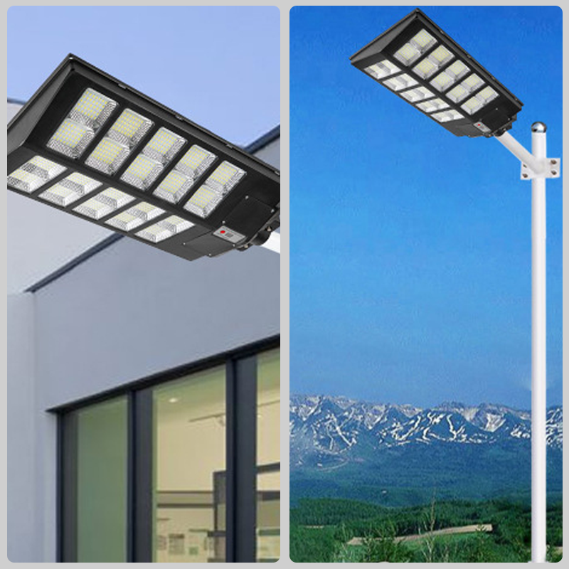 Smart Solar-Powered Street Lamp - Motion Sensor,Remote Control