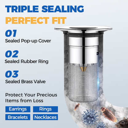 Universal Pop-up Sink Drain Filter（BUY 3 GET 2 FREE）