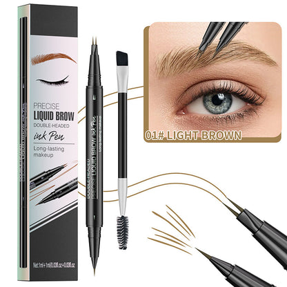 2 in 1 Liquid Eyebrow Pen -- Waterproof & Sweatproof