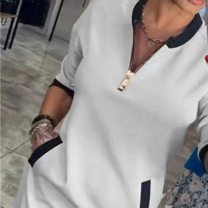 Women’s Trendy Casual V Neck 3/4 Sleeve Dress