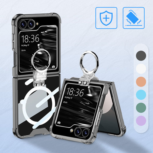 Clear Magnetic Phone Case with Ring Stand