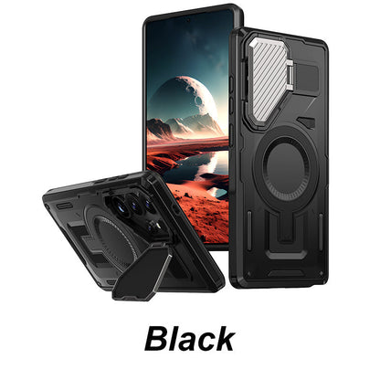 Rugged Shield Series Phone Case with Kickstand for Samsung  S25-22 Series