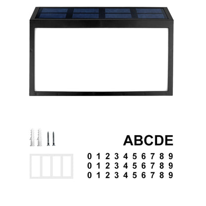 Solar-Powered Address Sign Waterproof LED Light