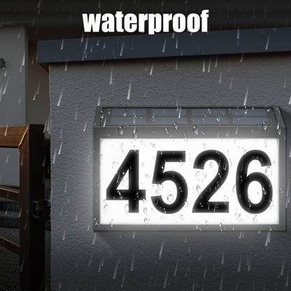 Solar-Powered Address Sign Waterproof LED Light