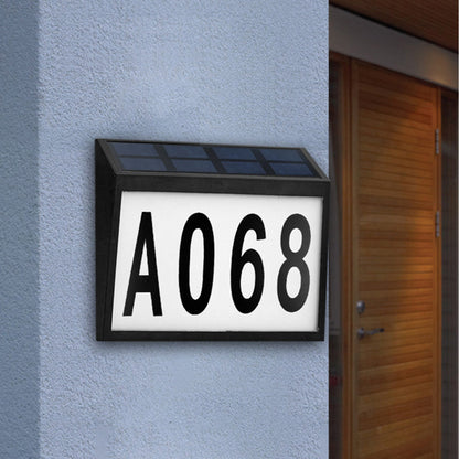 Solar-Powered Address Sign Waterproof LED Light