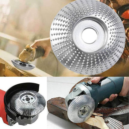 Woodworking angle grinder molding wheel